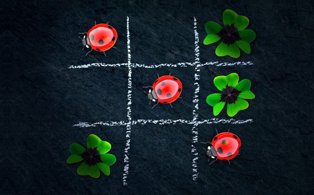 clover, four leaf clover, lucky clover, tic tac toe, lucky bug, mystery, puzzle, joining together, emotion, solution, greeting card, placement game, abstract, beetle, game, three wins, four-leaf, clover, clover, puzzle, puzzle, puzzle, puzzle, puzzle